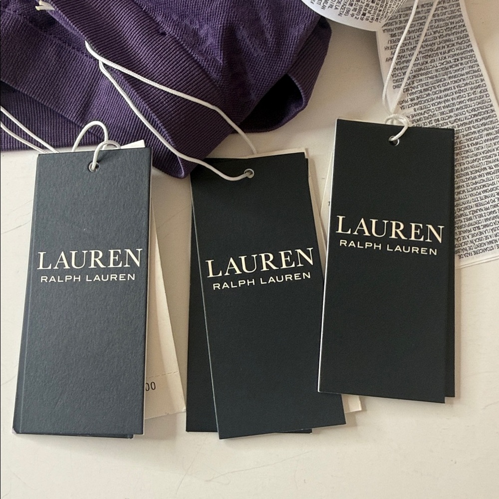 Lauren Ralph Lauren Monogram Mesh Bikini Panties 3 Pairs Size Small / 5 - Picture 6 of 7